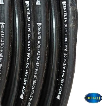  Cable Al Xlpe Cubierto Acsr/Ga90C 2/0 Awg 15Kv Eco 