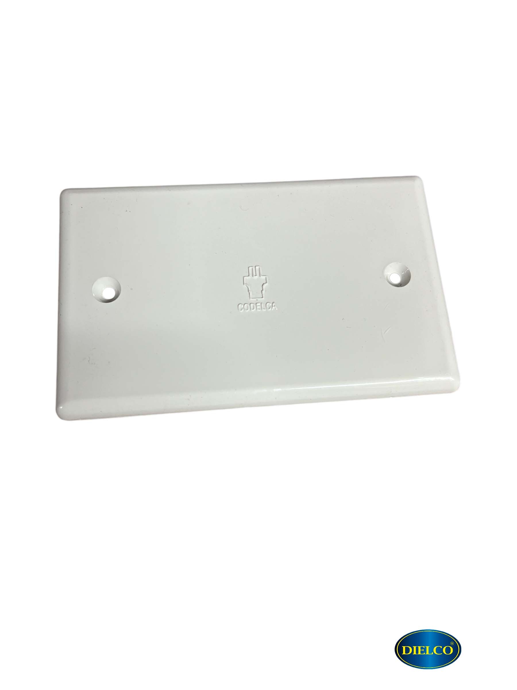  Tapa Lisa Ciega 2X4 Plastica Blanco 